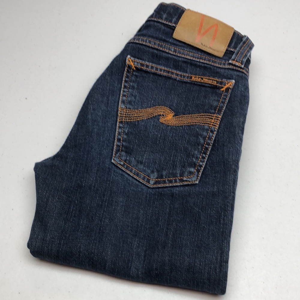MADE IN ITALY 🇮🇹 NUDIE TIGHT LONG JOHN SKINNY JEANS 28x32 🇮🇹